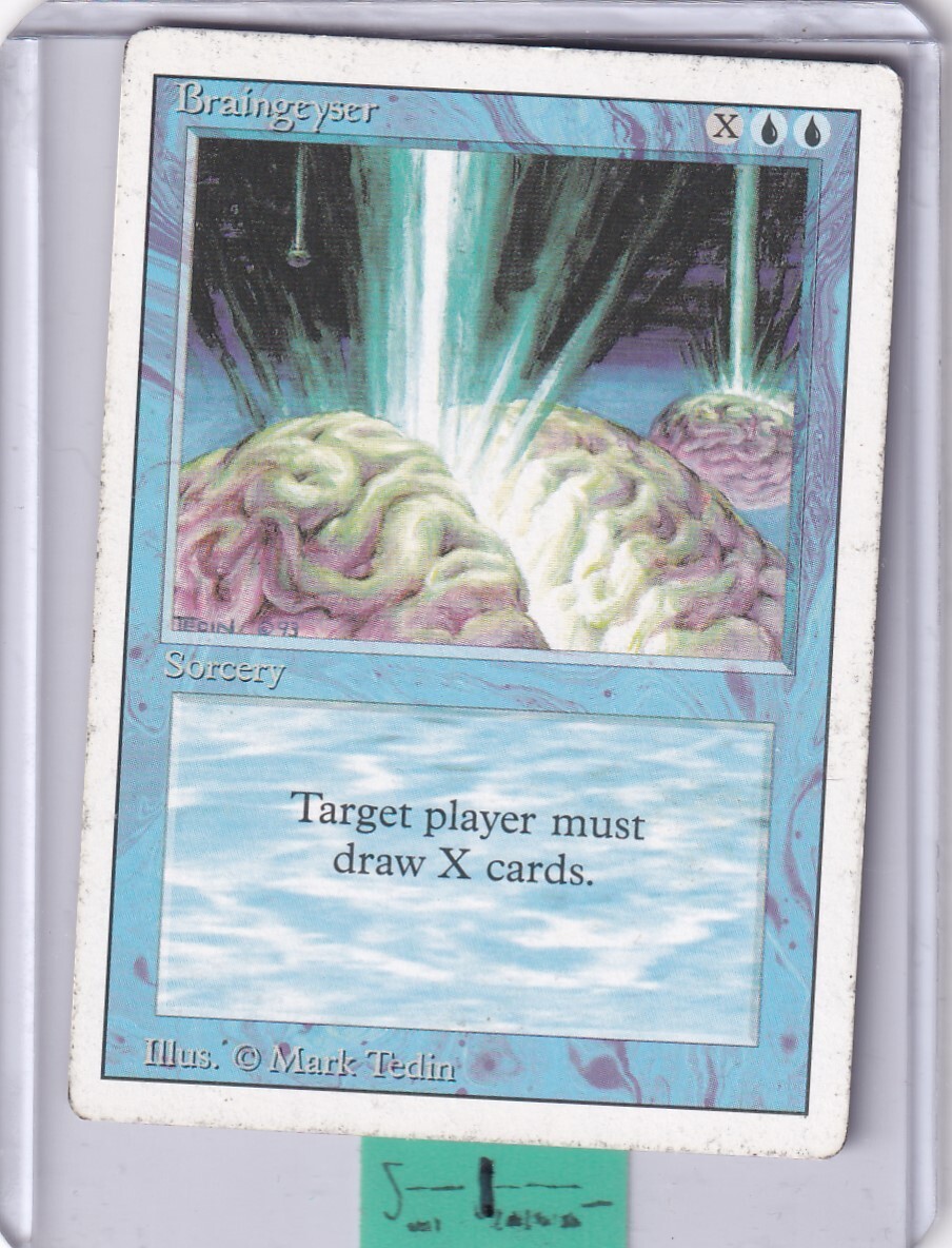 Braingeyser * 3rd Edition - Revised * MTG - Moderately Played | eBay