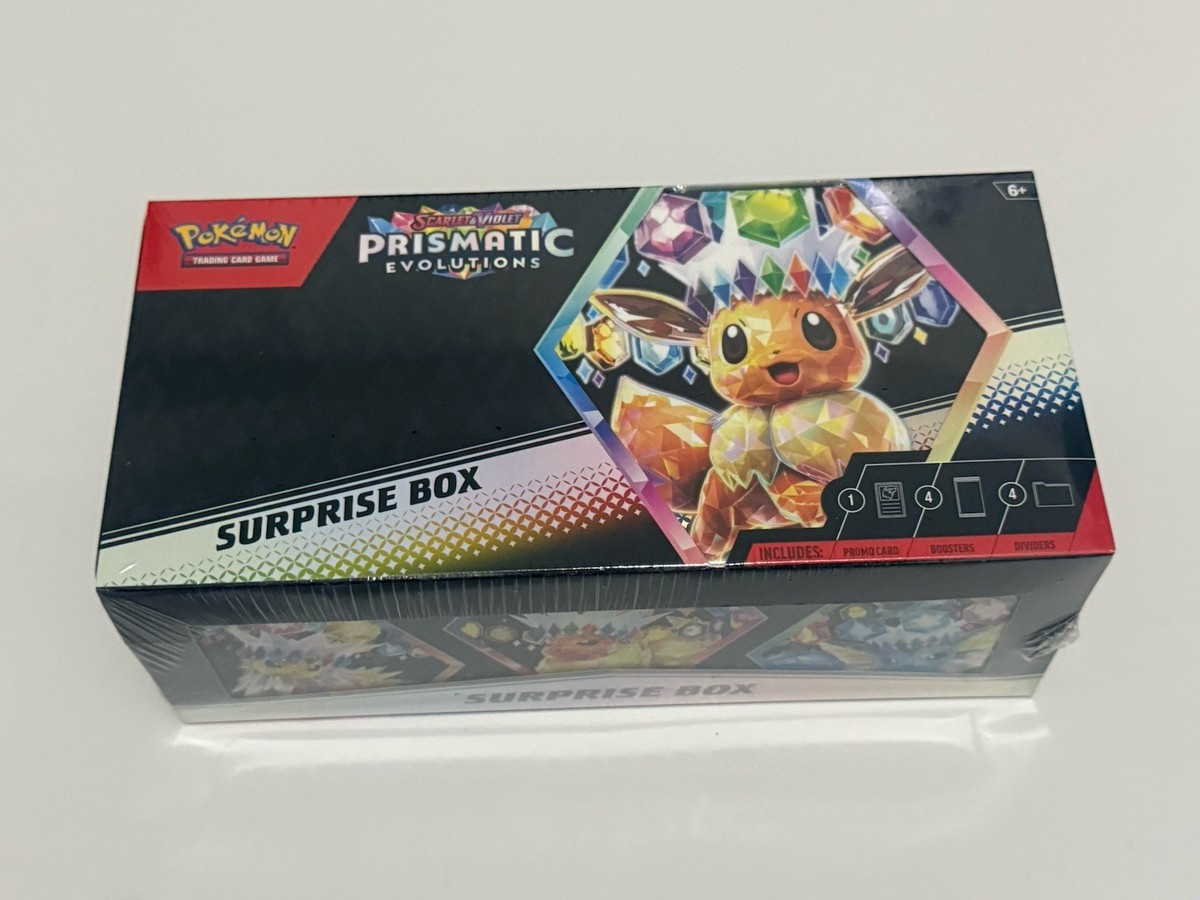 Prismatic Evolutions Surprise Box! New, Sealed Pokemon TCG Eevee