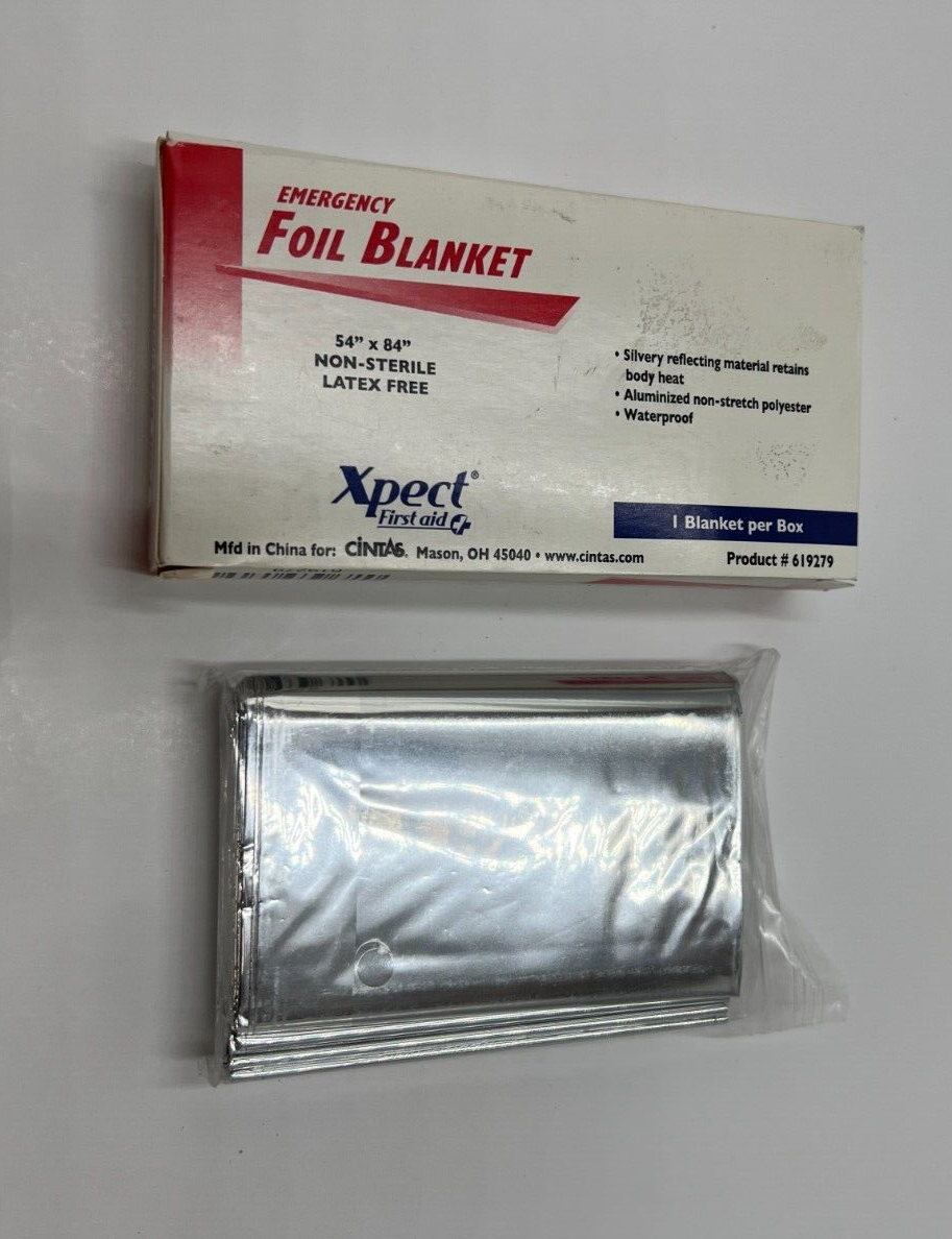 QTY 154) Xpect First Aid Emergency Foil Blanket 619279, 54
