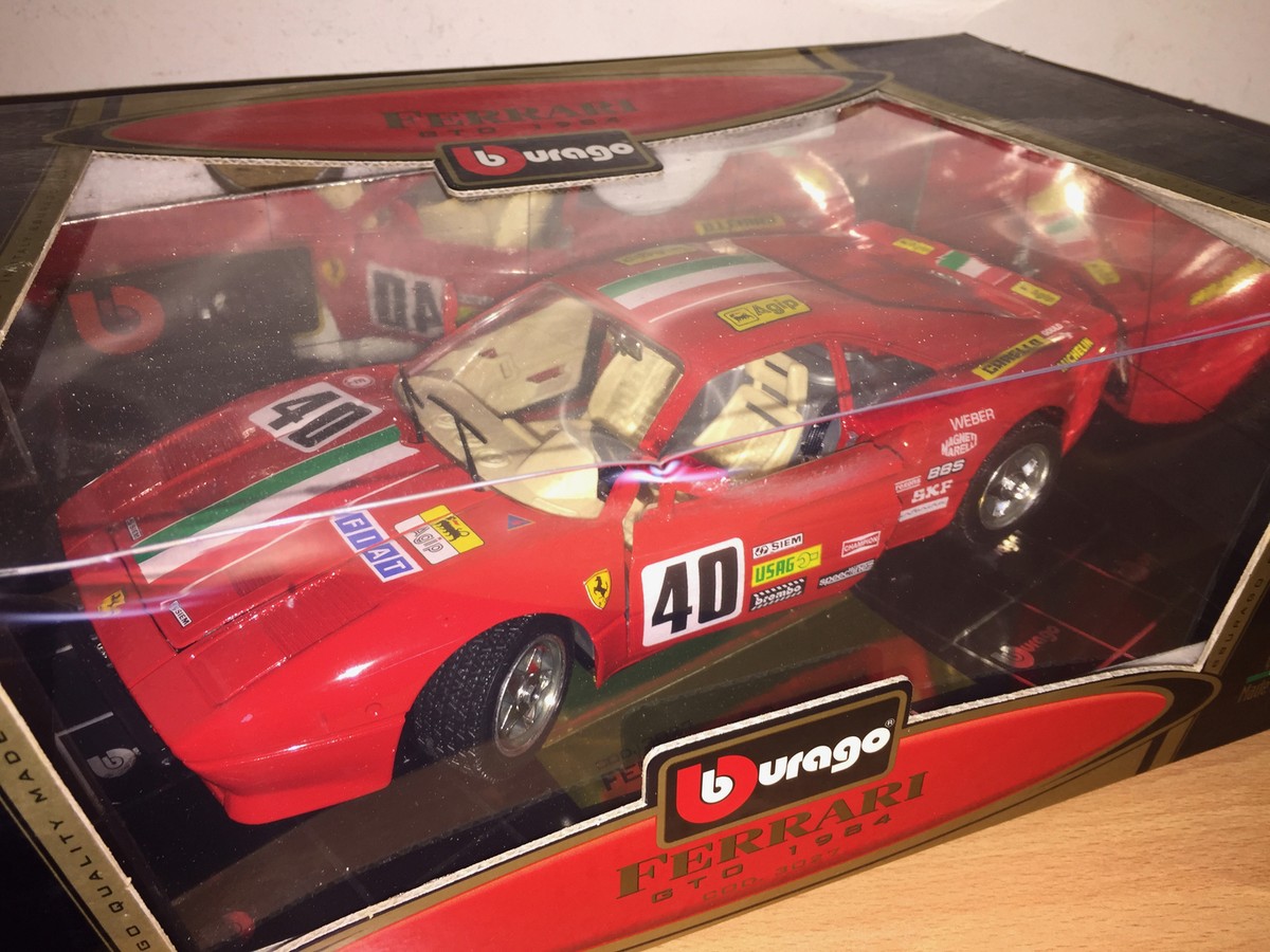 Bburago Burago 1:18 FERRARI GTO 1984 RACE VERSION in Metallo cod