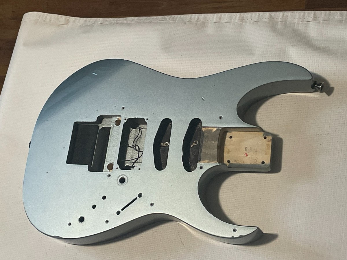 1987 Japan Fujigen Ibanez RG560 Metallic Silver Guitar Body Floyd