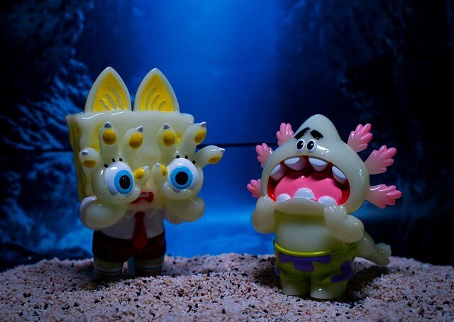 GRAPE BRAIN x UNBOX INDUSTRIES x SPONGEBOB HELL'S CAT x PATRICK