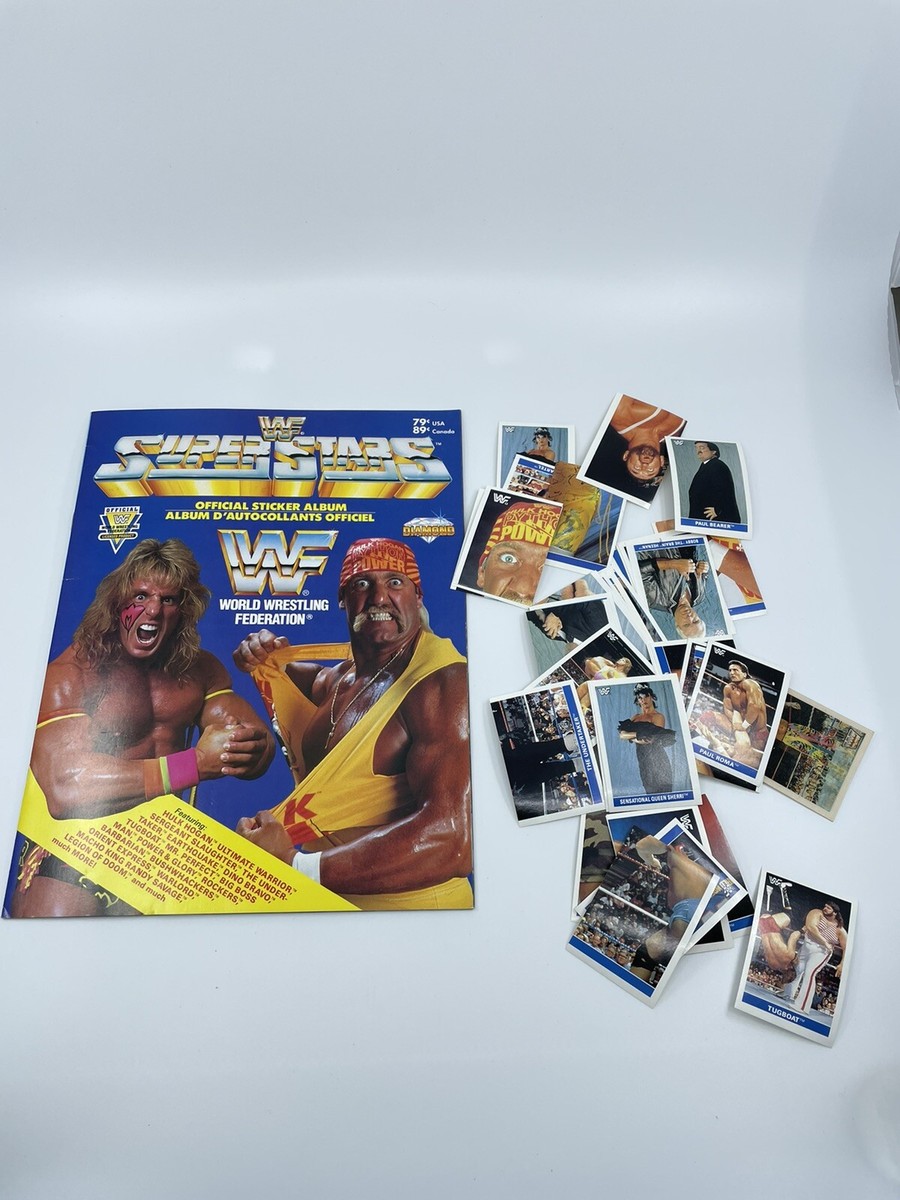 1991 WWF Sticker Book – Hulk Hogan & Ultimate Warrior – With