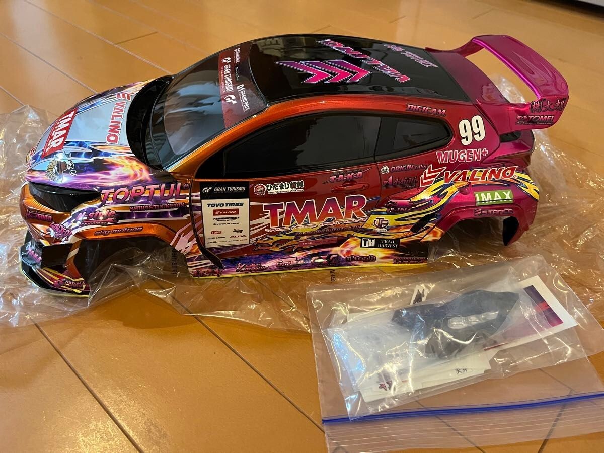 Addiction 1/10 Painted Body PANDEM GR Yaris D1 Naoki Nakamura Body