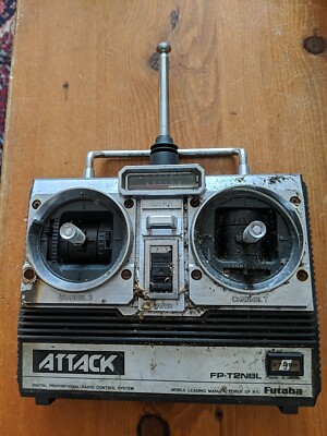 Vintage Futaba Attack-R 2-Channel FP-T2NBL Radio Control