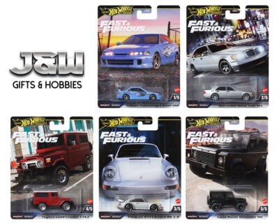 Hot Wheels Fast & Furious Premium 2024 G Set of 5 Cars HNW46-956G
