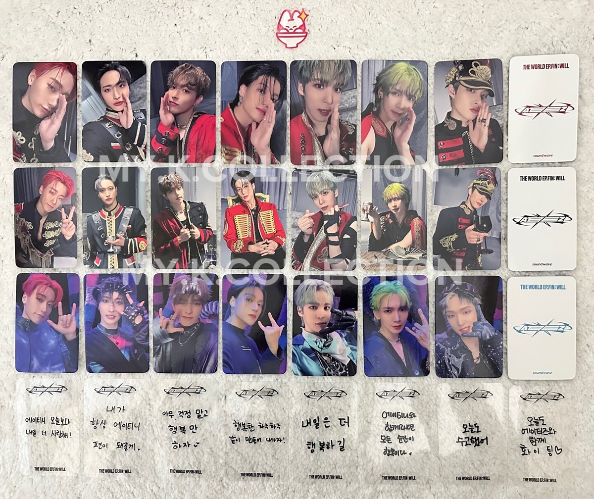 Ateez The World Ep.Fin : Will Soundwave Pob Official Photocard | eBay