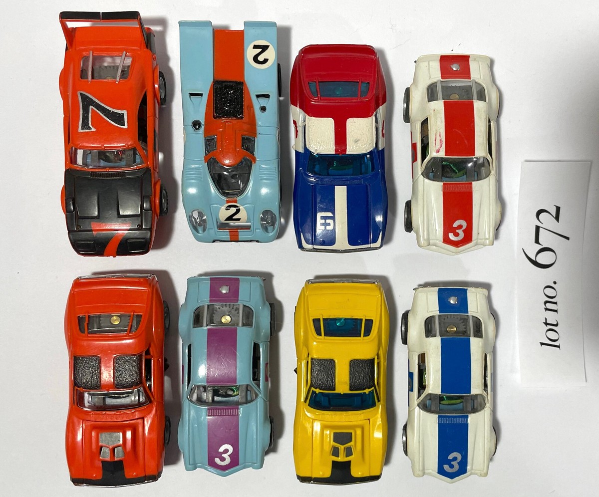 8pc New Old Stock 1972 AURORA AFX Non-Mag HO Slot Cars Unused
