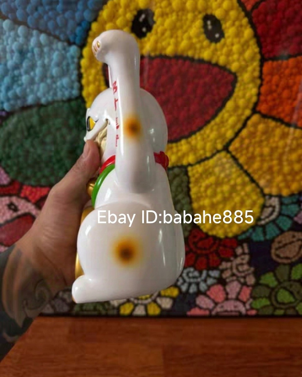 Ron English Complexcon Exclusive Lucky Cat Grin Maneki Neko White