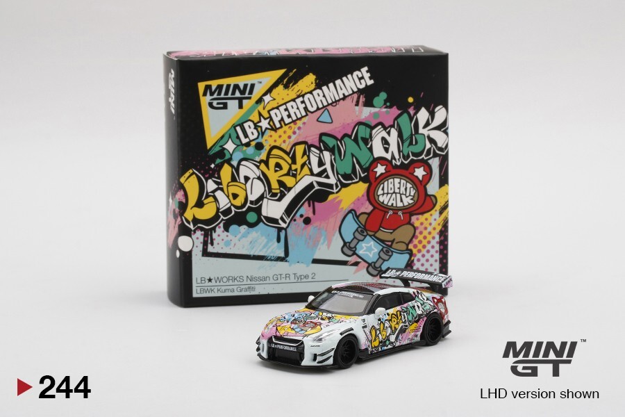 Mini GT 244 & 245 Set LBWK Nissan GT-R R35 35 GT-RR LBWK Kuma