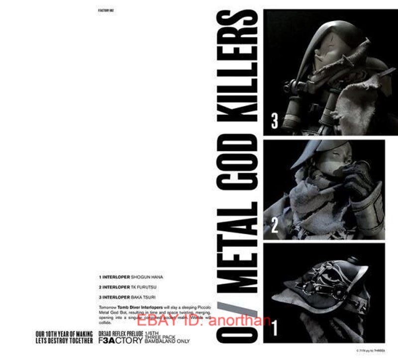 ThreeA 3a Toys Tomorrow Tomb Diver Interloper Three Pack Set 1/6