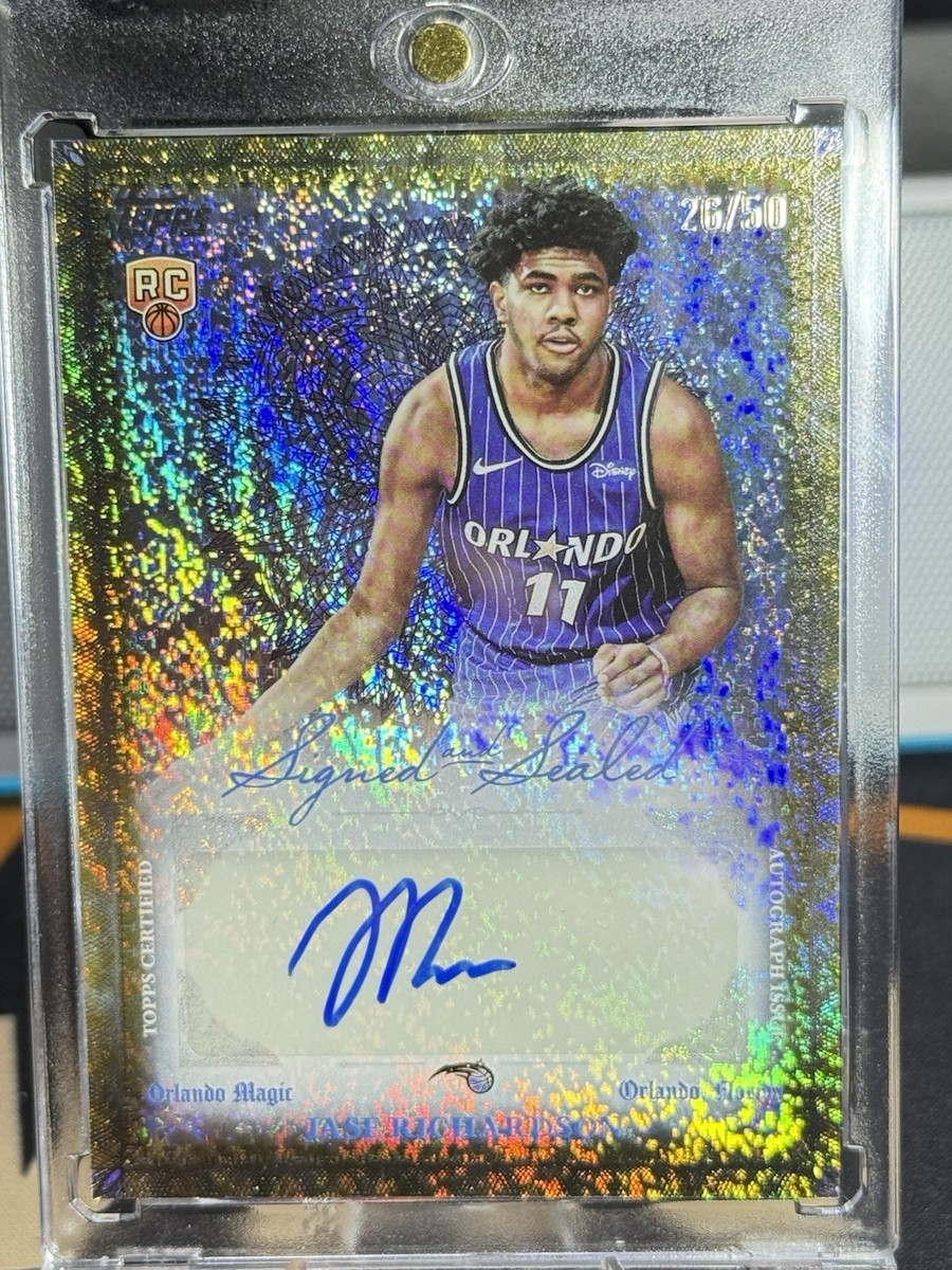 2025-26 Topps Signed And Sealed Gold /50 Jase Richardson RC Auto