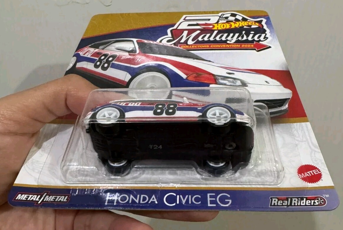 HOT WHEELS CONVENTION MALAYSIA 2024 HONDA CIVIC EG LOW NUMBER 0980