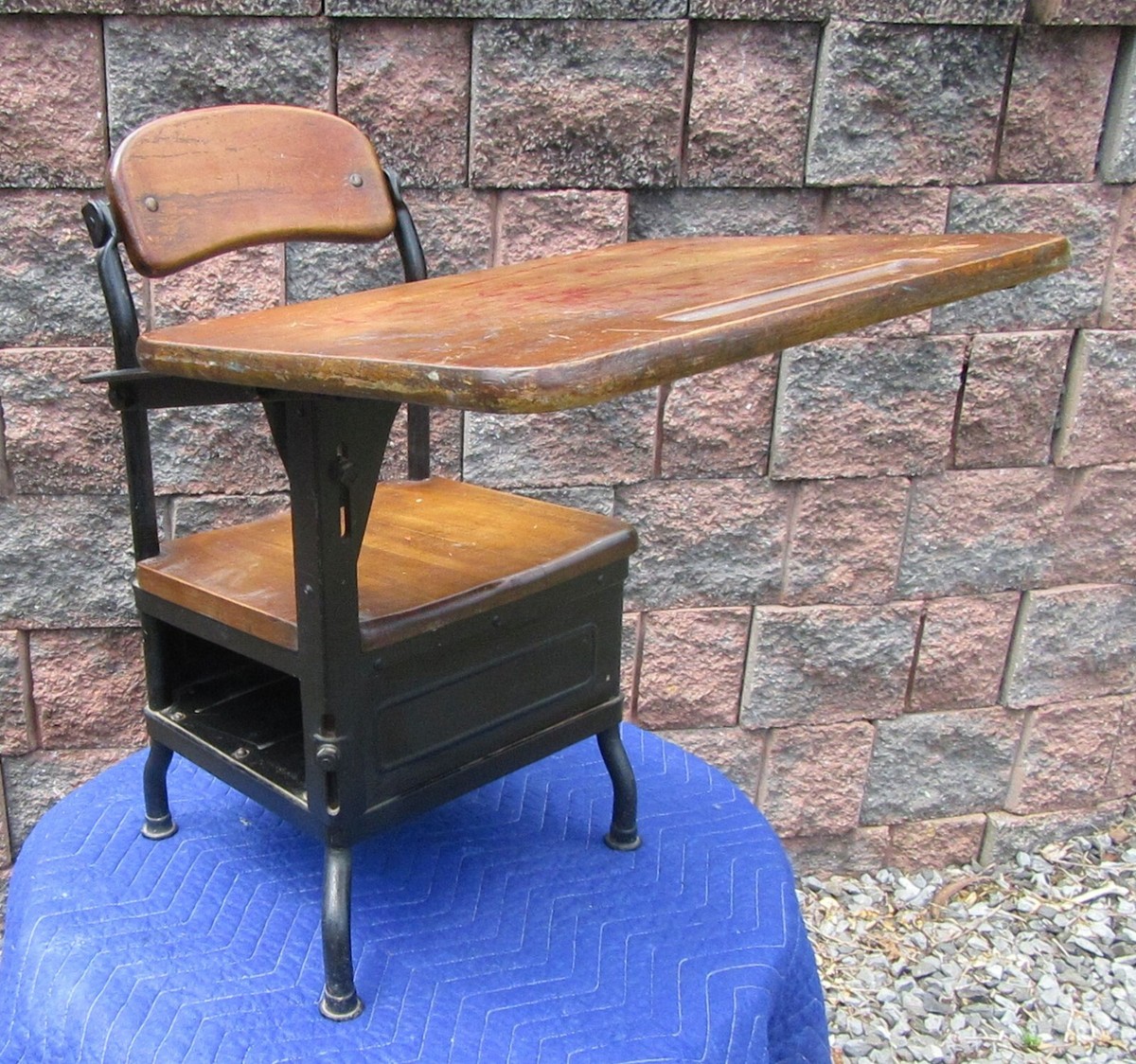 Antique Vintage Industrial Décor Art Drafting Childs School House