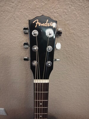 Fender Acoustic Guitar FA-100 Black W/ Bag No Strap | eBay