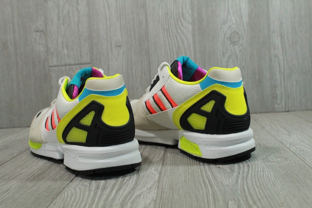 69 New Adidas Originals ZX 8000 Bliss Multi Sneakers White Brown