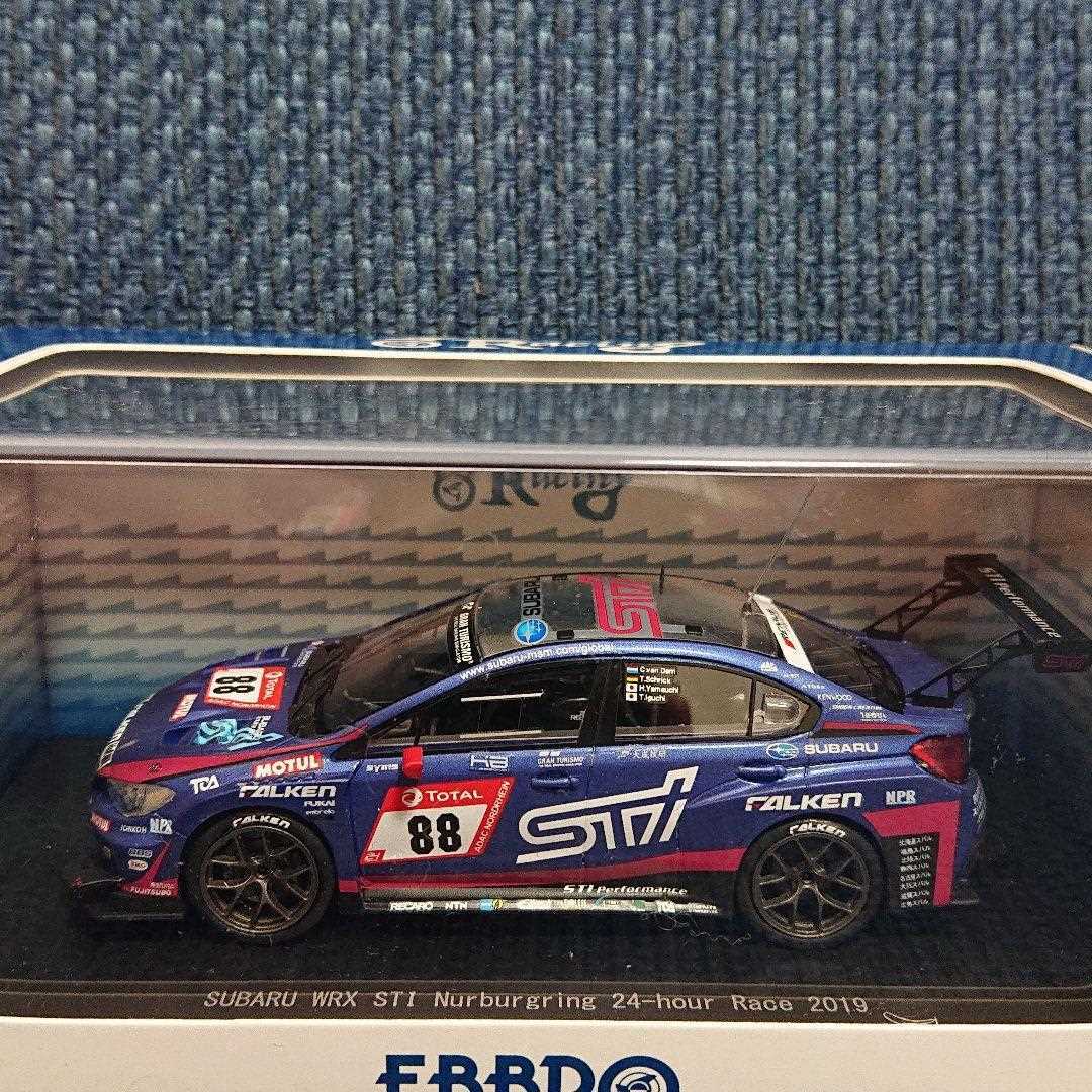 Subaru WRX STI Nurburgring 24H Race 2019 model car 1:43 EBBRO
