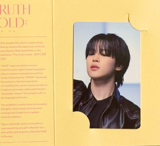 BTS JIMIN EXHIBITION The Truth Untold in JAPAN Benefits Official