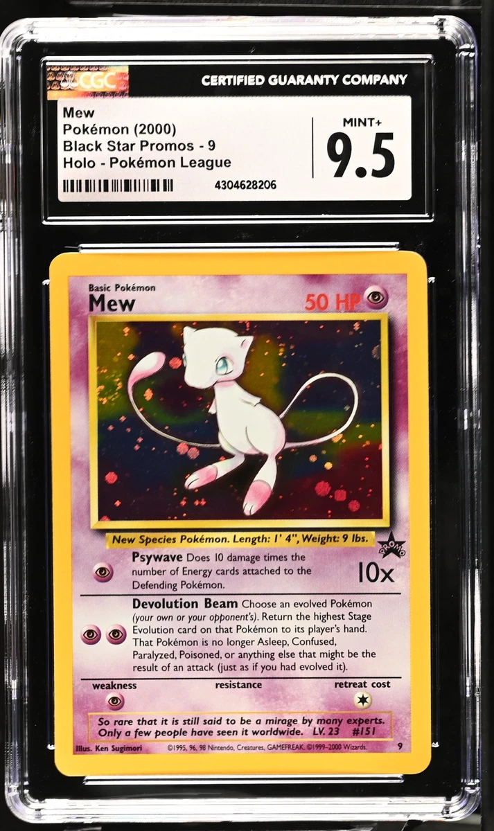 Mew Pokémon TCG Grade 9.5 Individual Collectible Card Game Cards