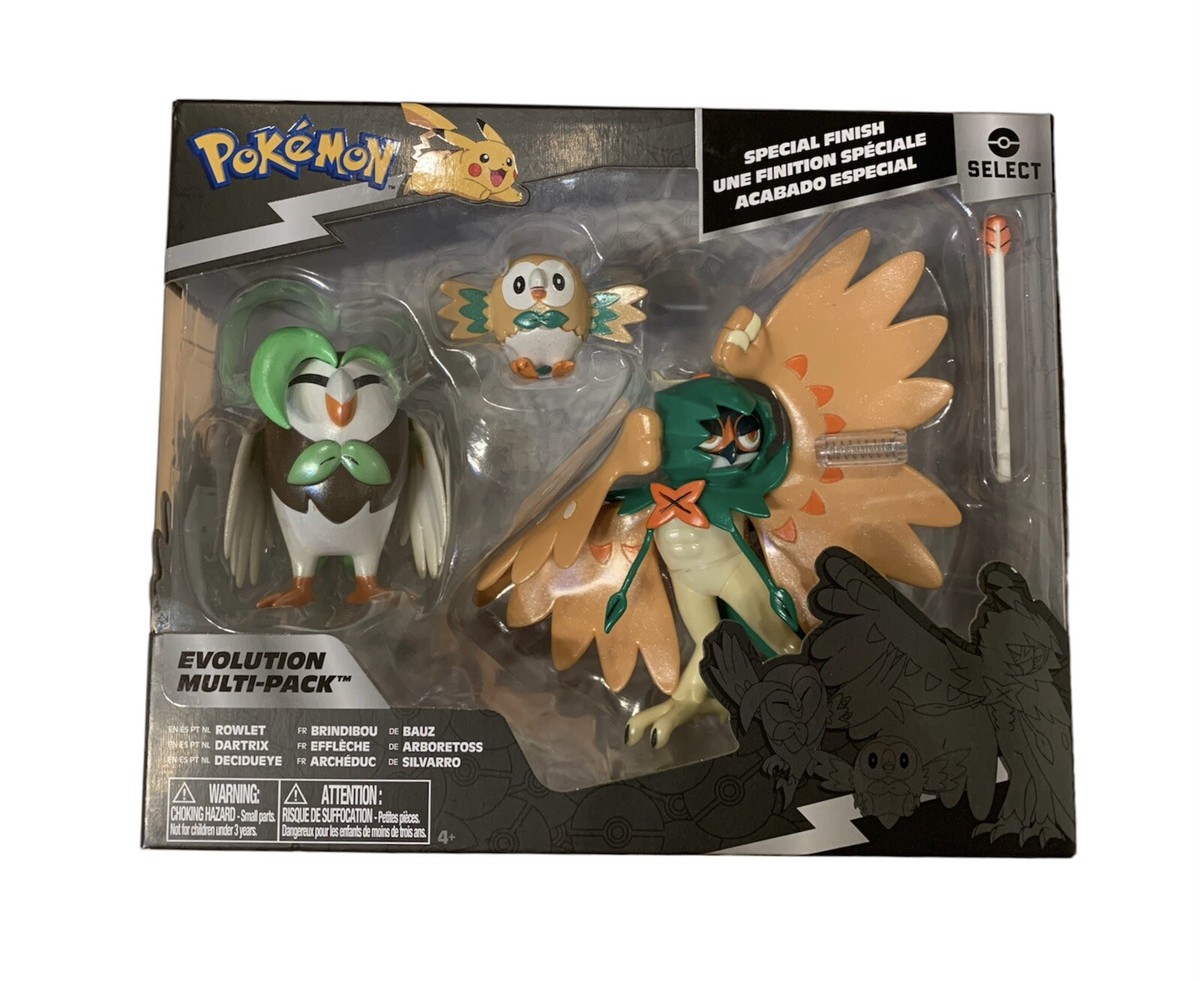 Pokemon Evolution Multi-Pack Rowlet Dartrix Decidueye 3 Figures