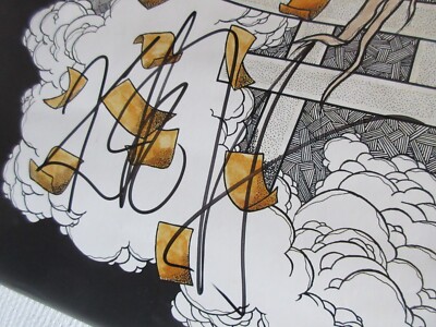 Metallica Damaged Justice 1989 Japan Tour Signed Promo Poster