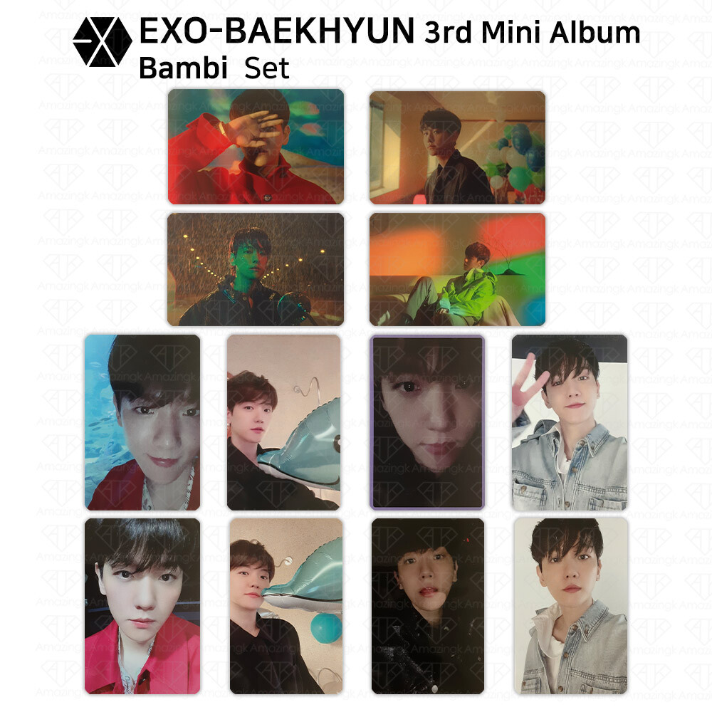 EXO Baekhyun 3rd Mini Album Bambi Official Photocard Photo Card AR