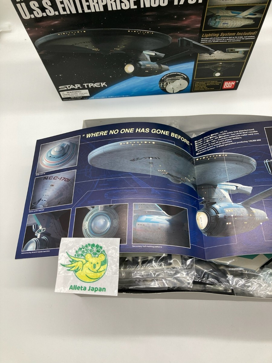 Star Trek 1/850 U.S.S. ENTERPRISE NCC-1701 Plastic Model Kit