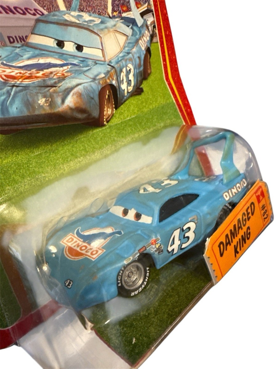 Disney Pixar Cars Damaged King Race O Rama #82 Mattel M5441 for
