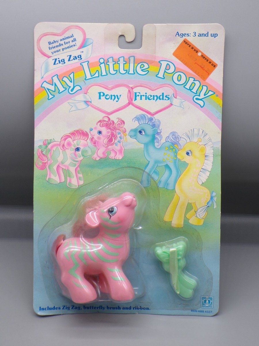 vintage 1987 Hasbro MY LITTLE PONY Friends ZIG ZAG Sealed MLP G1