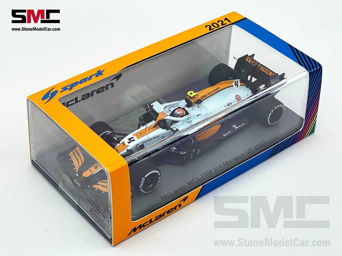 Mclaren F1 MCL35M 4 Lando Norris Monaco 2021 Podium Gulf Livery 1