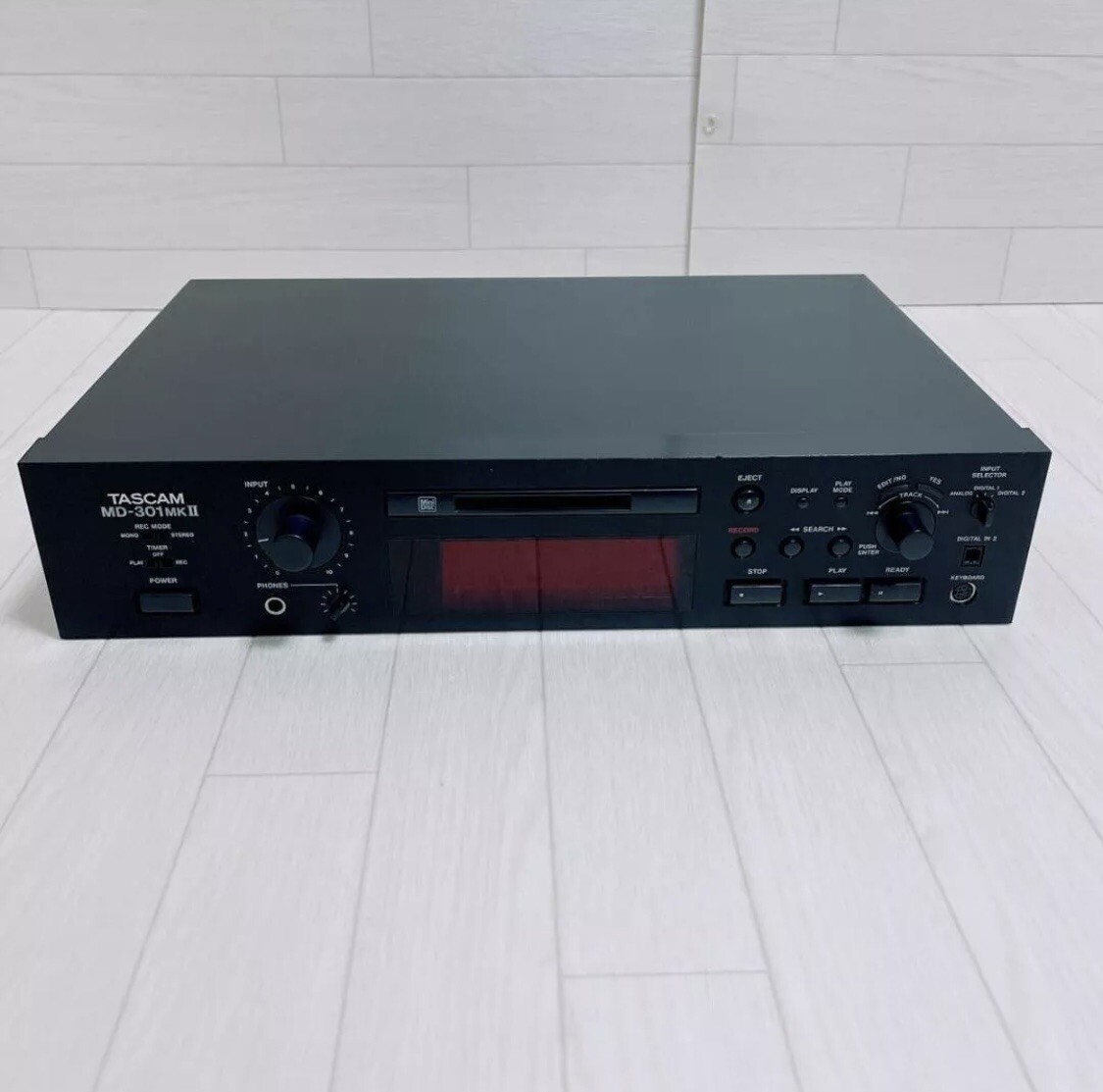 Tascam MD-301MKII MiniDisc MD Player/Recorder from japan Working