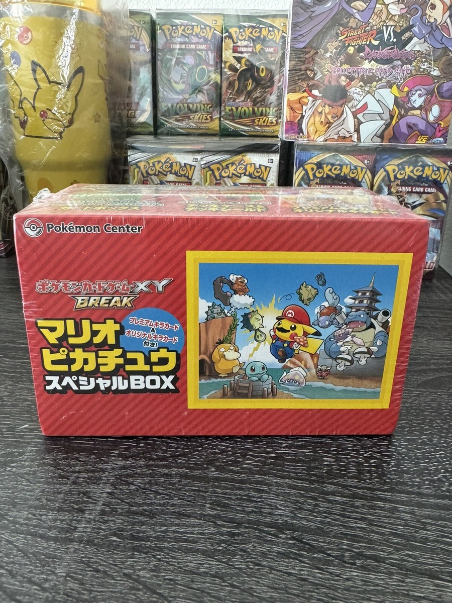New Sealed 2016 Mario & Luigi Pikachu Pokemon XY Special Promo Box