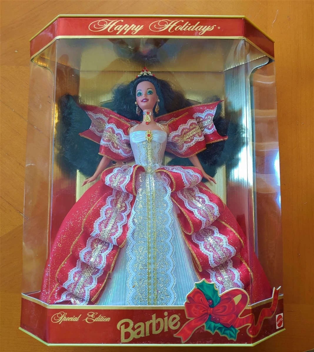 1997 10th Anniversary Holiday Barbie RARE, Mistake Error on Box