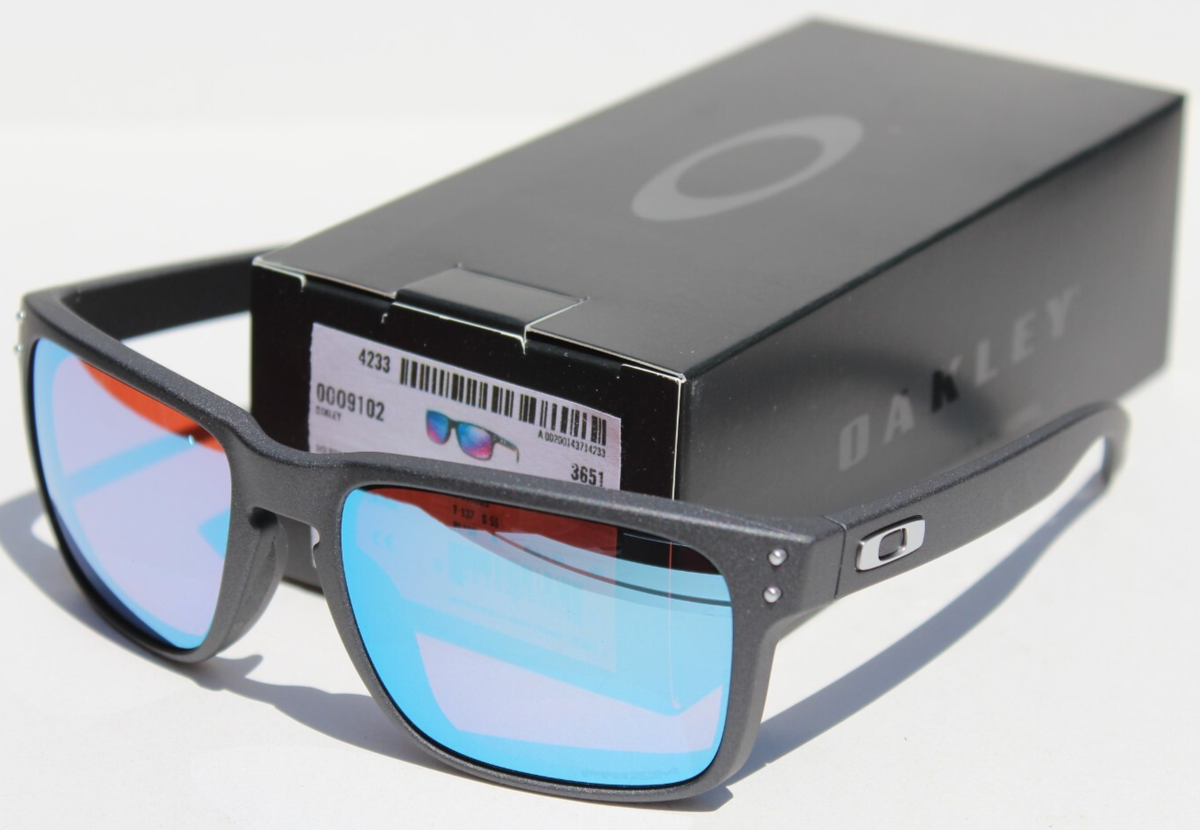 OAKLEY Holbrook Sunglasses Steel/Prizm Snow Sapphire OO9102-U555