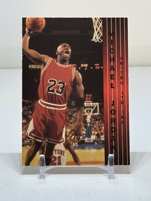 Michael Jordan 1990s Air Jordan Card RARE Nitro Ltd Inc Gold Foil