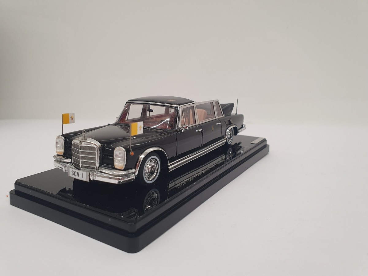 1/43 MEGA RARE MERCEDES-BENZ 600 PULLMAN LANDAULET POPE PAUL VI