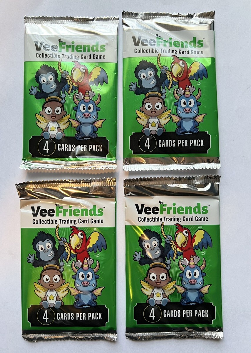 VeeFriends Compete & Collect Trading Cards - Four Sealed Packs