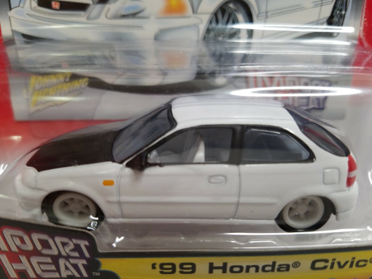 Rare Johnny Lightning Street Freaks 99 Honda Civic White Lightning