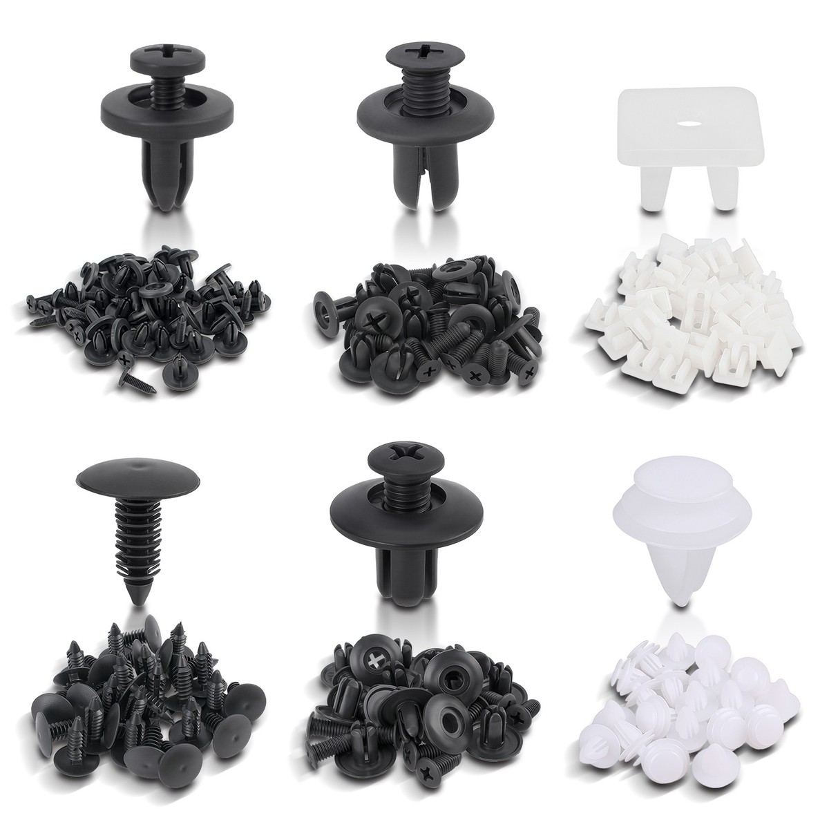 150pc Set Plastic Rivets Fender Bumper Push Pin Clips for Dodge