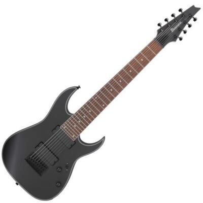 Ibanez RG8EX BKF 8-string guitar Black Flat electric guitar with