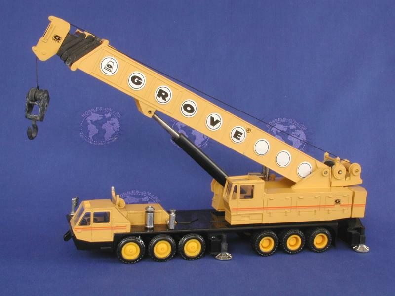 NZG 152 Grove TM1500 Mobile Crane - Yellow 1/55 Die-cast MIB | eBay