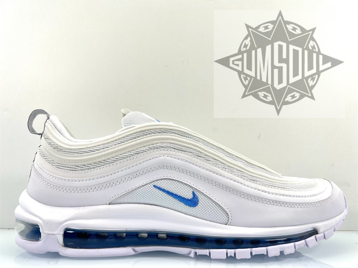 NIKE ID BY YOU AIR MAX 97 WHITE BLUE REFLECTIVE DJ3181 991 sz 9.5