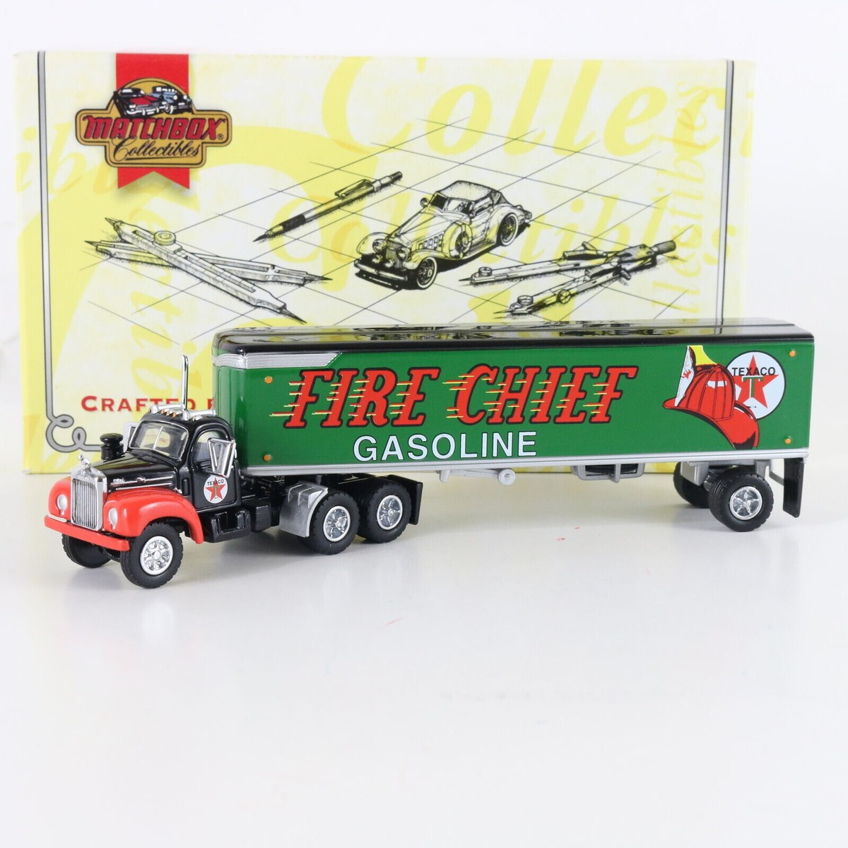 1956 Mack B-61 Tractor Truck & Trailer Texaco 50s Automobilia