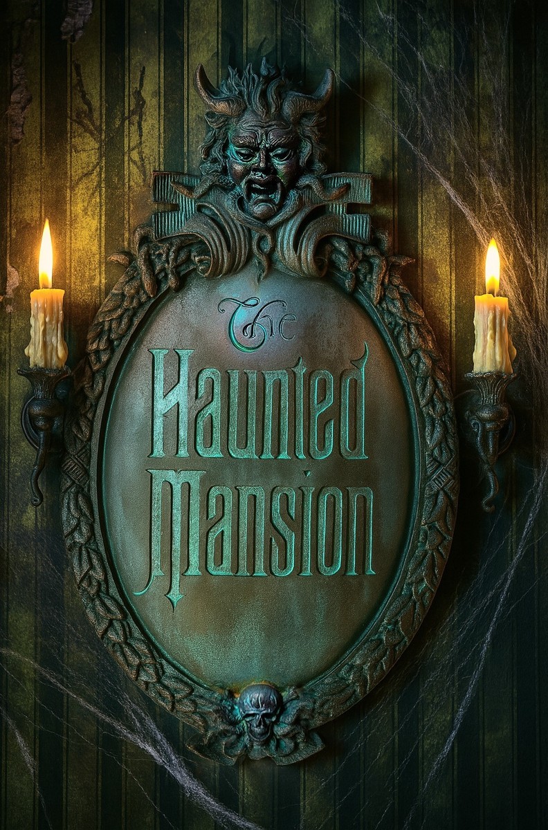 Haunted Mansion Gate Plaque Sign FULL SIZE Prop Cast From Original