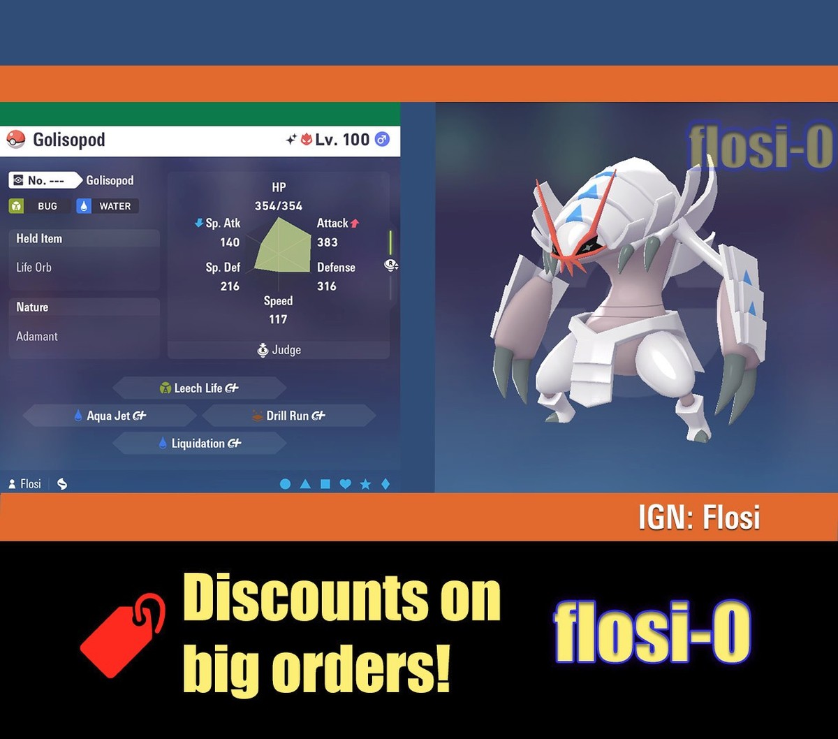 6IV Shiny Golisopod Pokemon Legends ZA (Legends Z-A) | eBay