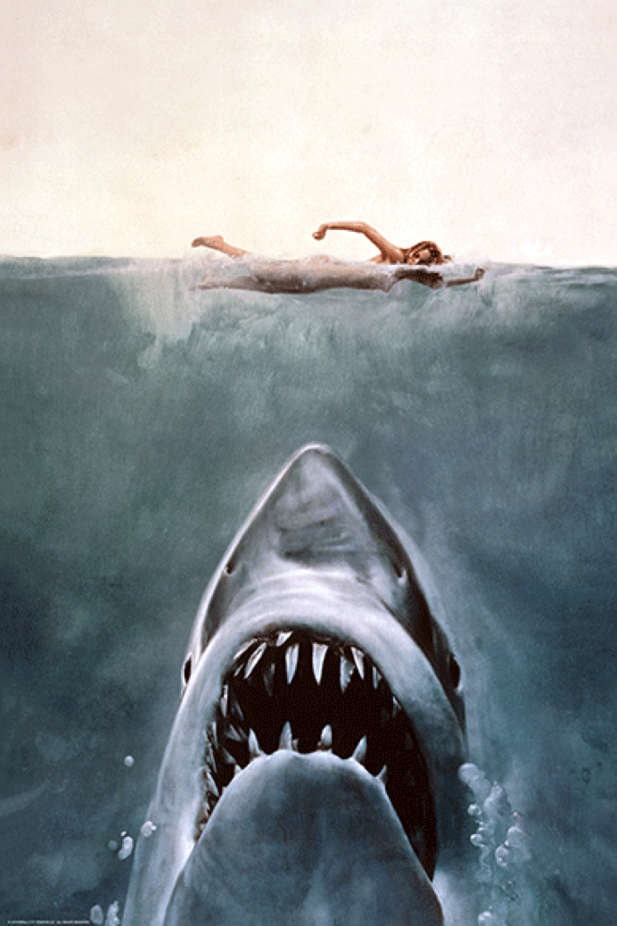 JAWS The Shark 3D 4mm Lenticular Plex Bottleneck Mondo #265/350