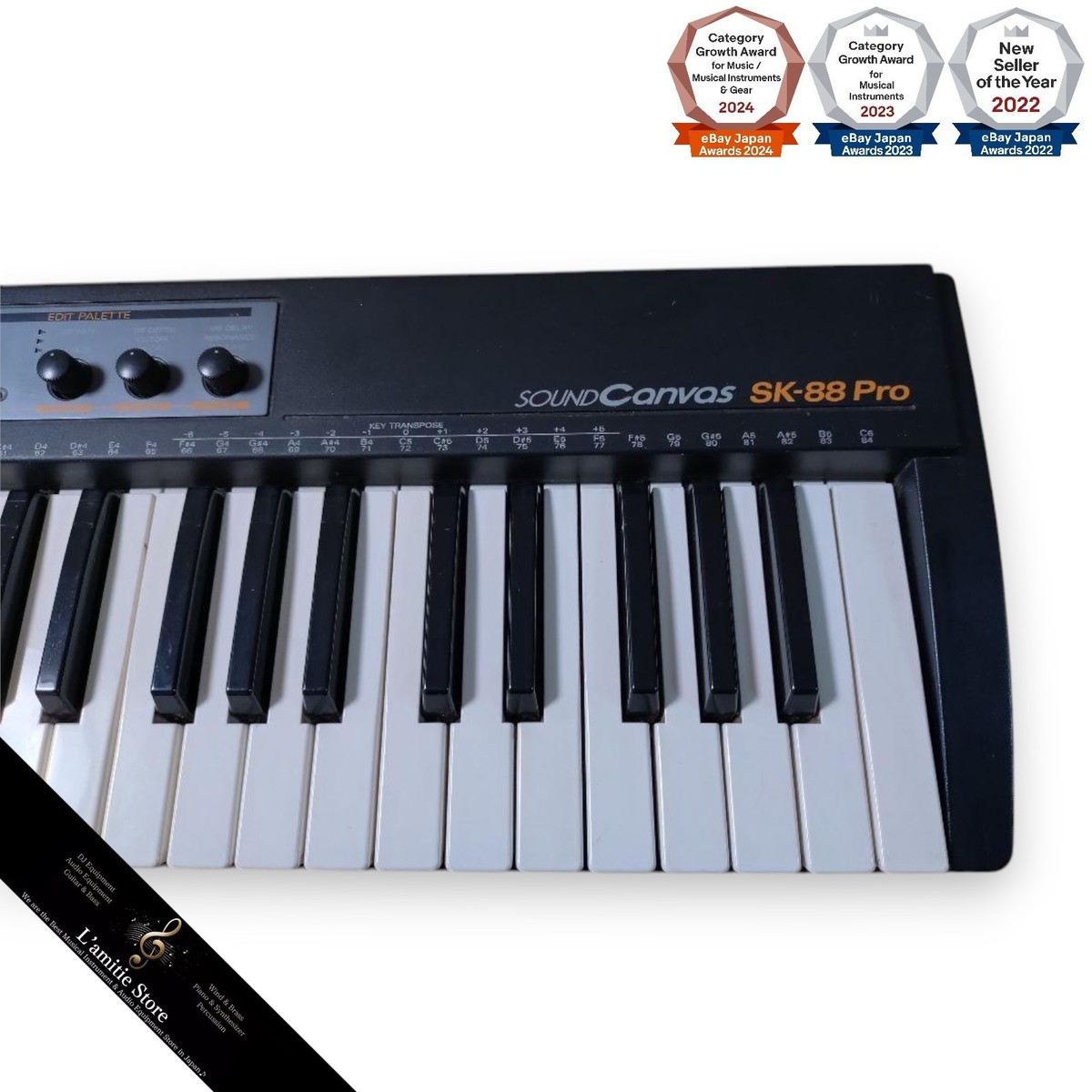 Roland SK-88 PRO Keyboard Synthesizer 37 Key Black Music