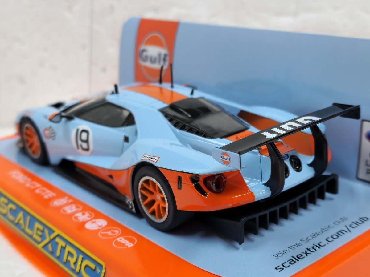 Scalextric Ford GT GTE Gulf Edition 1:32 Slot Race Car for sale