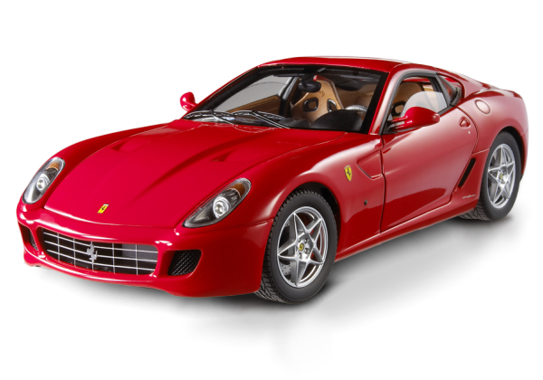 FERRARI 599 GTB FIORANO RED HOT WHEELS SUPER ELITE EDITION 1:18