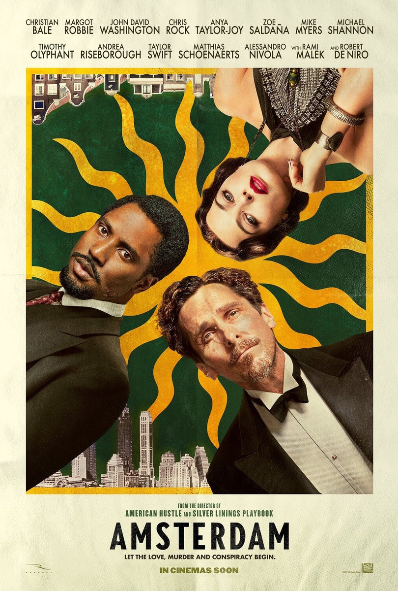 AMSTERDAM MOVIE POSTER 2 Sided ORIGINAL INTL FINAL 27x40 DAVID O